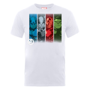 T-Shirt Homme Marvel Avengers Assemble - Team Poses - Blanc