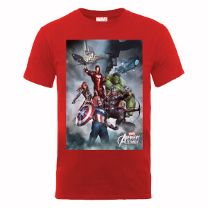 Marvel Avengers Team Montage T-Shirt - Red