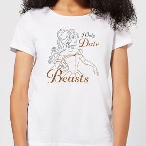 Disney Die Schöne und das Biest Prinzessin Belle I Only Date Beasts Damen T-Shirt - Weiß