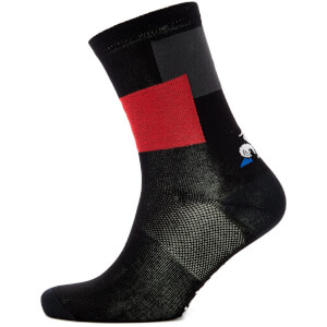 Le Coq Sportif Tour de France 2018 L'Enfer Du Nord Socks - Black/Red