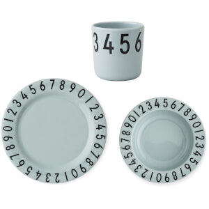 Design Letters Kids' Collection Melamine Numbers Gift Set - Turquoise
