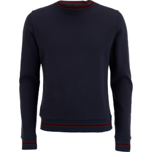 Brave Soul Men's Paris Tipped Sweatshirt - Dark Navy