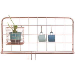 Present Time Open Grid Kitchen Rack Set - Copper Plated