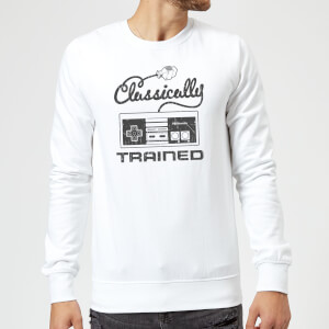 Nintendo Retro NES Classically Trained Sweatshirt - White