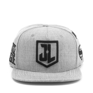 DC Comics Justice League Men's Embroidery Logo Cap - Grey