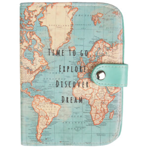 Sass & Belle Vintage Map Time To Go Passport Holder