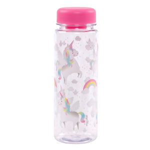 Sass & Belle Rainbow Unicorn Clear Water Bottle