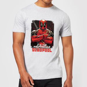 Marvel Deadpool Crossed Arms T-Shirt - Grey