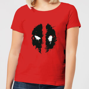 T-Shirt Femme Deadpool (Marvel) Splat Face - Rouge