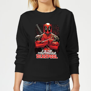 Marvel Deadpool Crossed Arms Women's Sweatshirt - Black