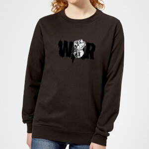 Marvel Avengers Infinity War War Fist Women's Sweatshirt - Black