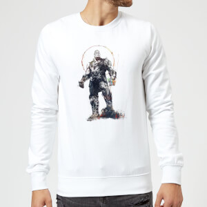 Marvel Avengers Infinity War Thanos Sketch Sweatshirt - White