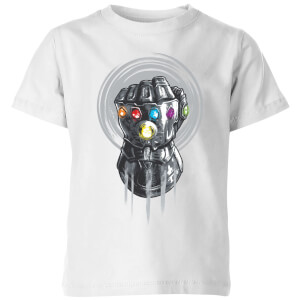 T-Shirt Enfant Avengers Infinity War ( Marvel) Thanos Infinite Power Fist - Blanc
