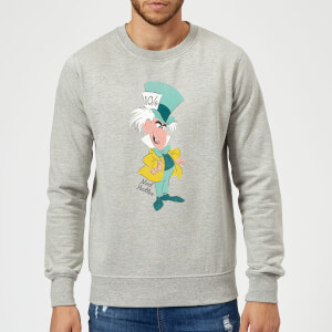 Sweat Homme Chapelier Fou Alice au Pays des Merveilles Disney - Gris