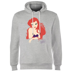 Disney Princess Colour Silhouette Ariel Hoodie - Grey