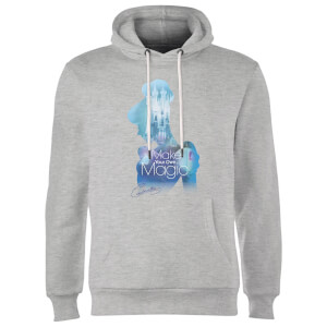 Disney Princess Filled Silhouette Cinderella Hoodie - Grey