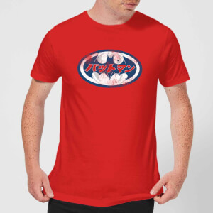 DC Comics Batman Japanese Logo T-Shirt - Red