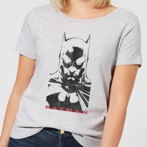DC Comics Batman Solid Stare Women's T-Shirt - Grey