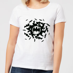 DC Comics Batman Bat Swirl Women's T-Shirt - White