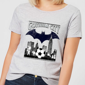 DC Comics Batman Football Gotham City Dames T-shirt - Grijs