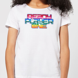Ready Player One Rainbow Logo Women's T-Shirt - White