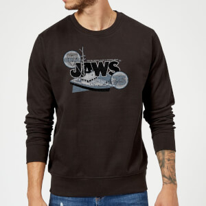 Sweat Homme Les Dents de la mer - Orca 75 - Noir