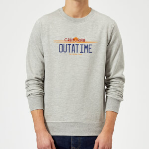 Back To The Future Outatime Plate Sweatshirt - Grey