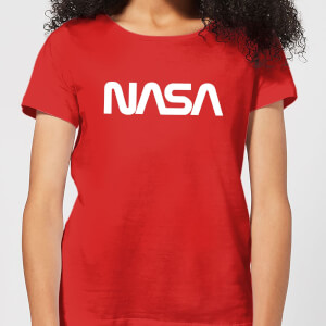 Camiseta NASA Logo - Mujer - Rojo