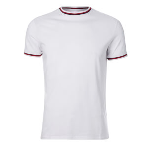Broken Standard Men's Sacombe Tipped T-Shirt - White