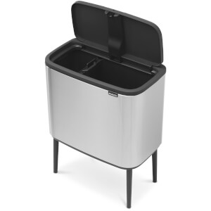Brabantia Bo Touch Bin 11 + 23L - Matt Steel Fingerprint Proof