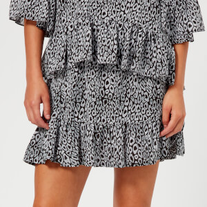MICHAEL MICHAEL KORS Women's Wavy Leopard Skirt - Multi
