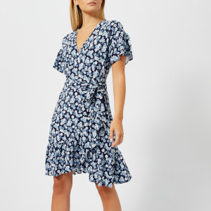 MICHAEL MICHAEL KORS Women's Mini Wrap Dress - True Navy