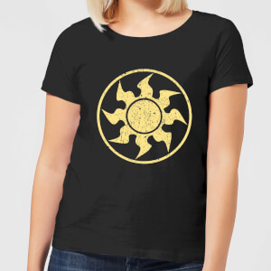 Magic The Gathering White Mana Dames T-shirt - Zwart