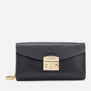 Furla Women's Metropolis Small Pochette With Chain - Black