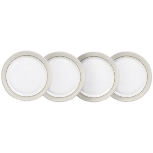 Denby Natural Canvas 4 Piece Dinner Plate Set