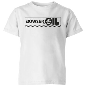 Nintendo Super Mario Bowser Oil Kinder T-Shirt - Weiß