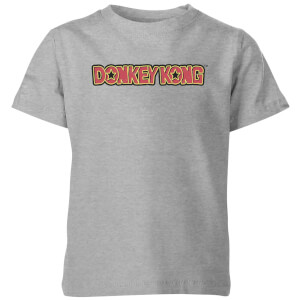Nintendo Donkey Kong Distressed Kid's T-Shirt - Grey