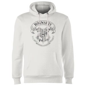 Harry Potter Hogwarts Crest Hoodie - White
