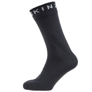 Sealskinz Super Thin Mid Socks - Black/Grey