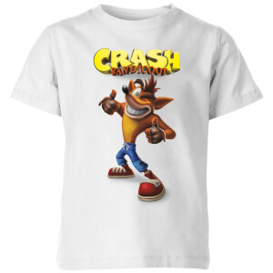 Crash Bandicoot Thumbs Up Kids' T-Shirt - White