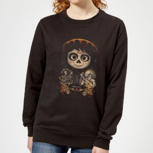 Coco Miguel Face Poster Women's Sweatshirt - Black