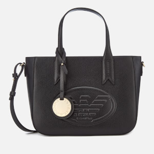Emporio Armani Women's Frida Small Eagle Tote Bag - Black