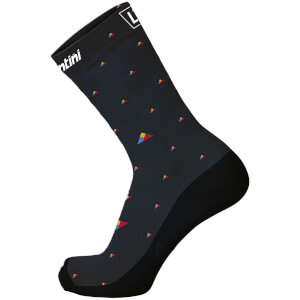 Santini La Vuelta 2018 Andorra Printed Socks - Blue