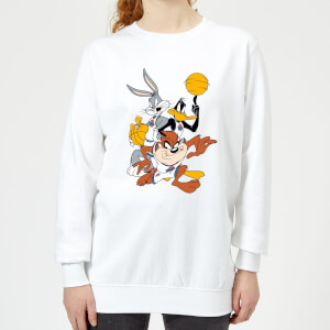 Space Jam Group Shot Women's Sweatshirt - White