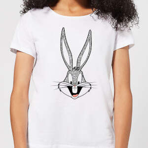 T-Shirt Femme Bugs Bunny Looney Tunes - Blanc