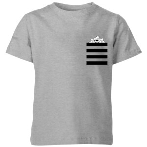 T-Shirt Enfant Taz Poche à Rayures Looney Tunes - Gris