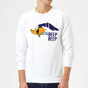 Sudadera Looney Tunes Correcaminos Beep Beep - Hombre - Blanco
