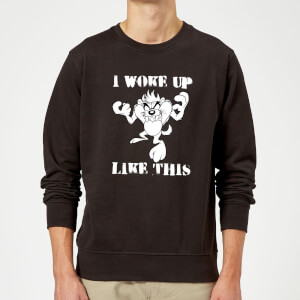 Sudadera Looney Tunes Taz Me He Despertado Así - Hombre - Negro