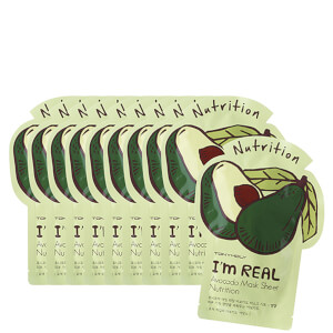 TONYMOLY I'm Real Sheet Mask Set of 10 - Avocado (Worth $30)