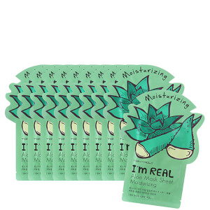 TONYMOLY I'm Real Sheet Mask Set of 10 - Aloe (Worth $30)